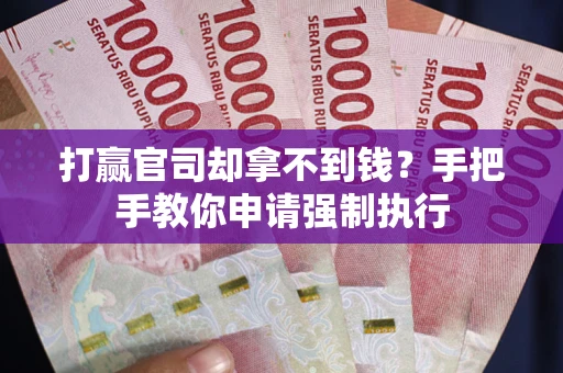 武汉打赢官司却拿不到钱？手把手教你申请强制执行