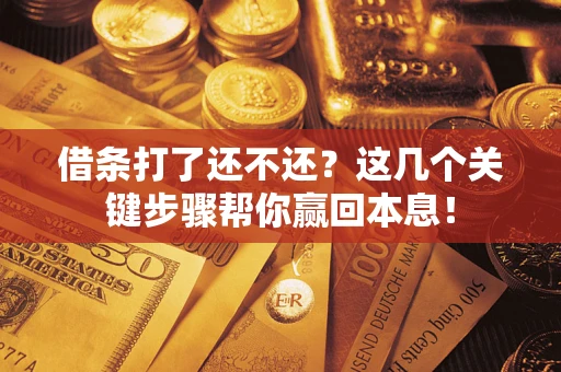 武汉借条打了还不还？这几个关键步骤帮你赢回本息！