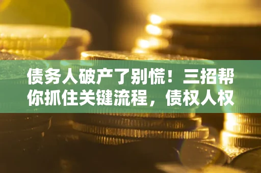 武汉债务人破产了别慌！三招帮你抓住关键流程，债权人权益不再缩水