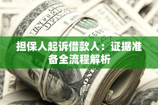 武汉担保人起诉借款人：证据准备全流程解析