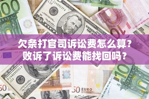 武汉欠条打官司诉讼费怎么算？败诉了诉讼费能找回吗？