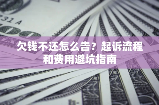 武汉欠钱不还怎么告?起诉流程和费用避坑指南 武汉欠钱不还怎么告?起诉流程和费用避坑指南