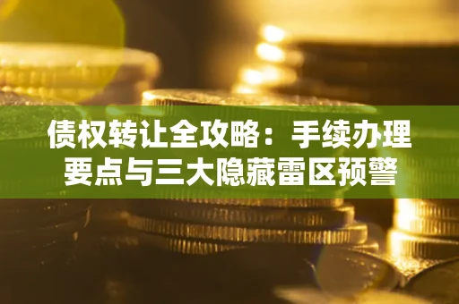 武汉债权转让全攻略：手续办理要点与三大隐藏雷区预警
