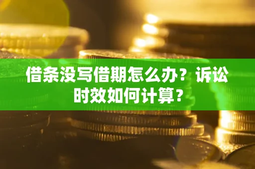 武汉借条没写借期怎么办？诉讼时效如何计算？